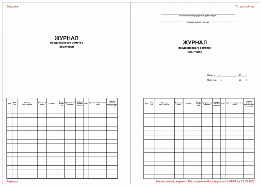 Бортовой журнал автомобиля excel